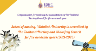 School of nursing, Walailak University is accredited by The Thailand Nursing and Midwifery Council for five academic years