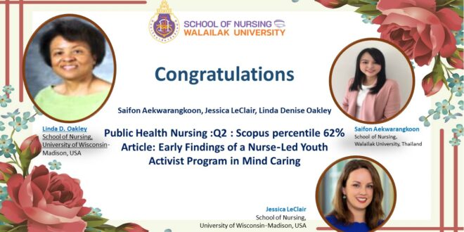 Congratulations to Dr.Saifon Aekwarangkoon has public research