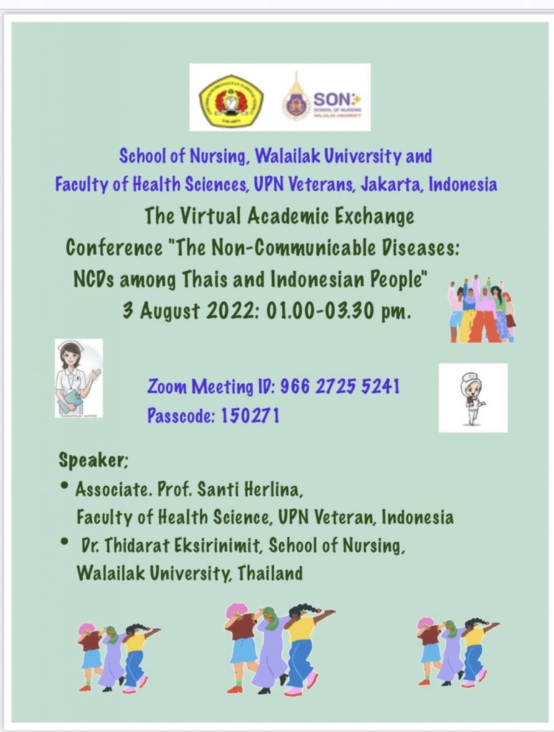  สำนักวิชาพยาบาลศาสตร์ จัดกิจกรรม The Virtual Academic Exchange conference ร่วมกับ Faculty of Health sciences, UPN Veterans, Jakarta Indonesia