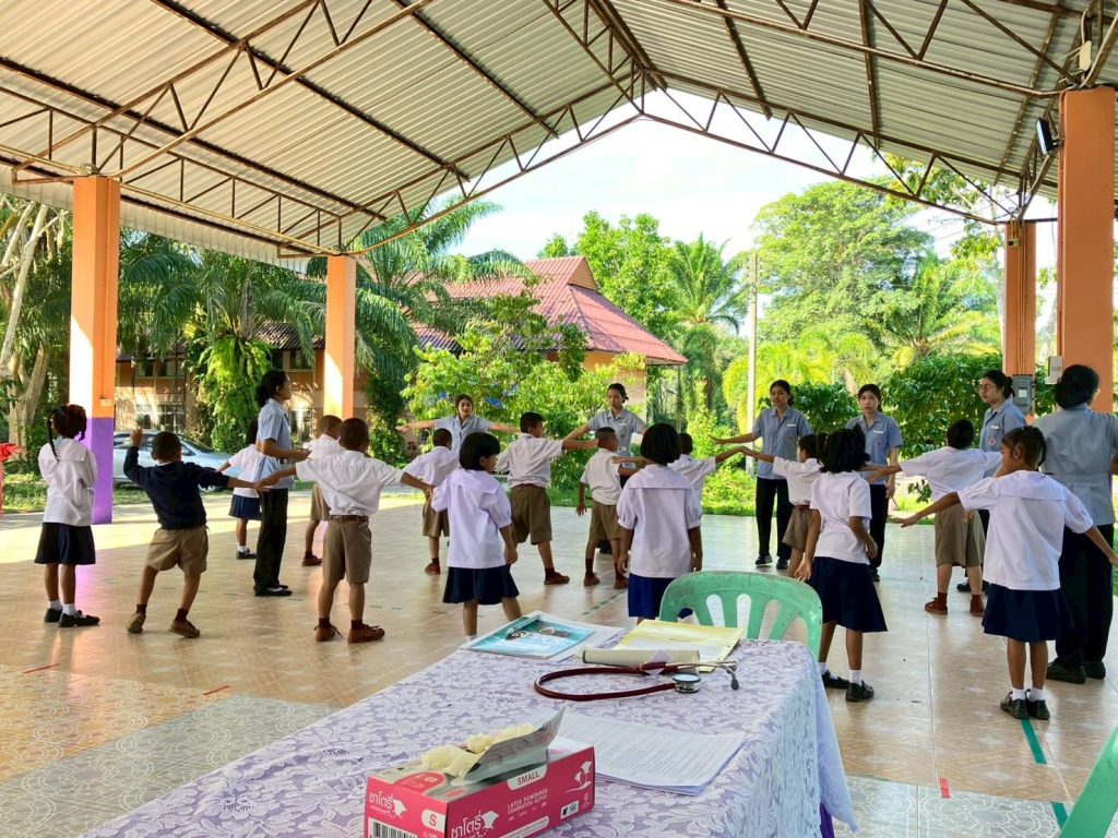 บรรยากาศการฝึกปฏิบัติ การพยาบาลอนามัยโรงเรียน ประจำปีการศึกษา 2568