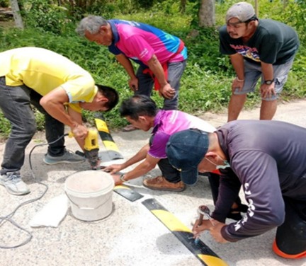 ขับเคลื่อน “โครงการส่งเสริมสุขภาวะชุมชน” จัดการจุดเสี่ยงทางถนน บ้านถนนใน อ.สิชล